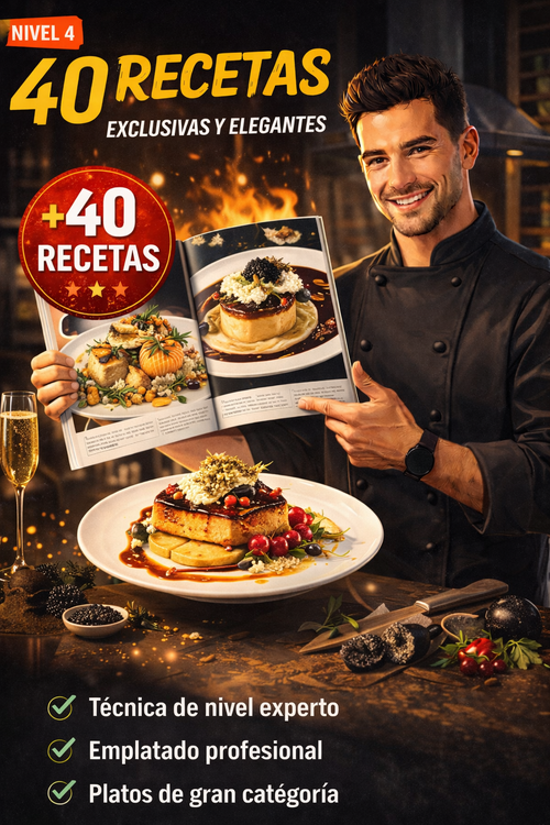Ebook Nivel 4 - 40 Recetas de Chef Profesional